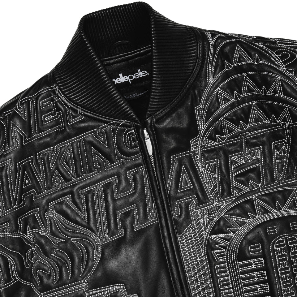 Pelle Pelle NYC Boro Quilted Black Jacket view 9