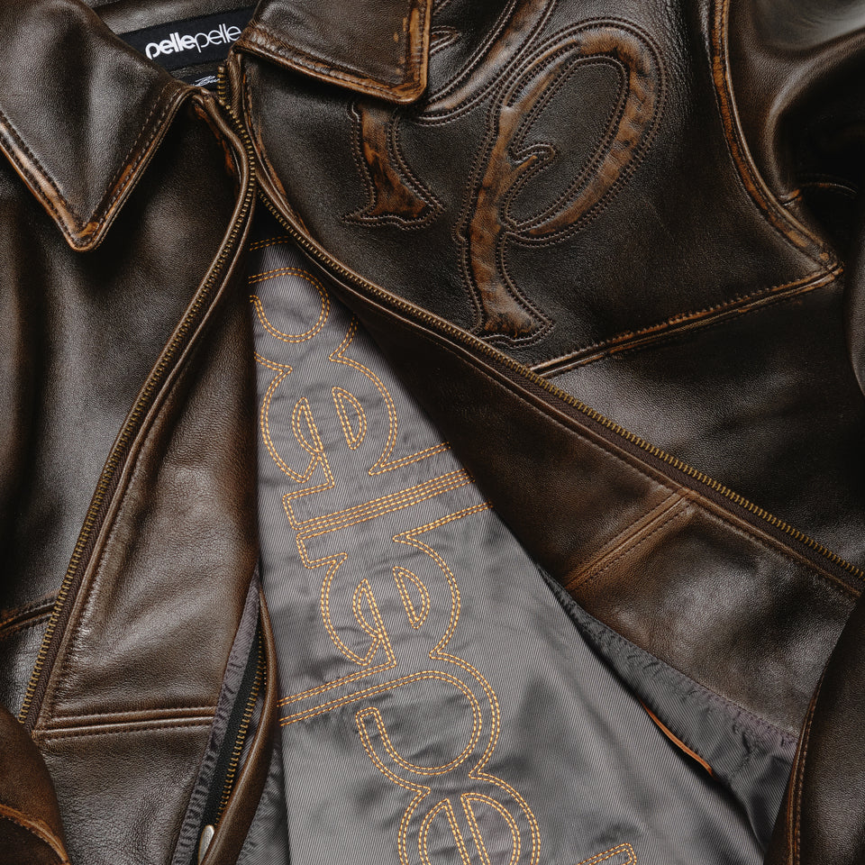 Two Tone Pelle Pelle Brown Jacket view 9